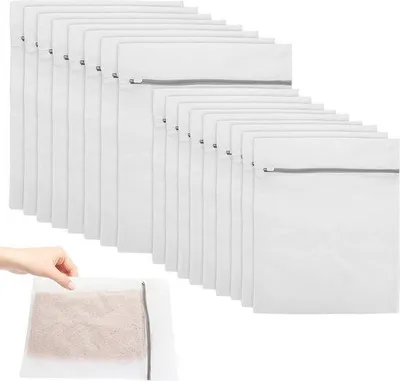 Produktbild von Famanu Wäschenetze 16 Stück - 2 Größen, mit Reißverschluss, für Kleidung und Unterwäsche