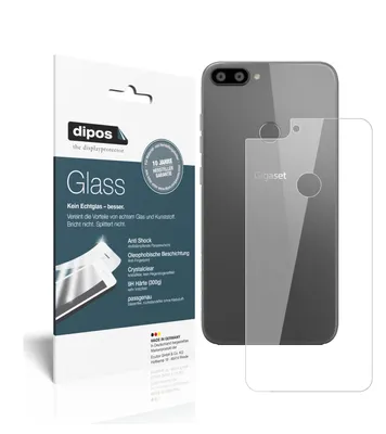 Produktbild von 2x Schutzfolie für Gigaset GS195 Rückseite - Anti-Shock 9H Folie dipos Glass Kunststoffglas