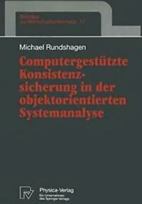 Produktbild von Computergestützte Konsistenzsicherung in der objektorientierten Systemanalyse