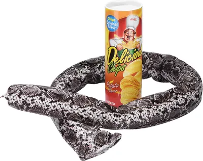 Obrázek produktu pro Žertovná plechovka, design plechovky na žetony, vyskočí had z peří, pro žerty a zábavu na večírcích