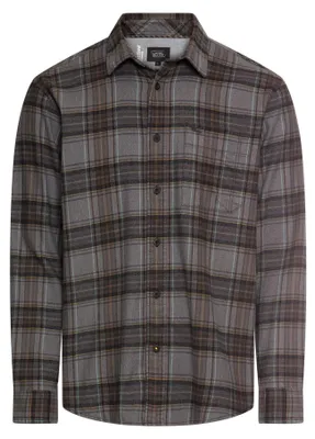 Produktbild von camel active Herren fleXXXactive® Langarmhemd aus leichtem Flanell Dunkelbraun,