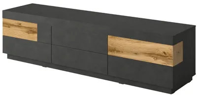 Zdjęcie produktu dla Szafka RTV SILKE 6S 206cm matera/dąb wotan