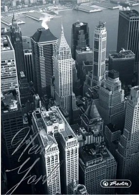 Produktbild von Herlitz Kladde / Notizbuch / DIN A5 / 96 Blatt / liniert / 70g/m² / "New York"