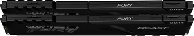 Produktbild von Kingston Technology FURY Beast 32GB 3200MT/s DDR4 CL16 DIMM (2er-Kit) Black, 32 GB, 2 x 16 GB, DDR4, 288-pin DIMM
