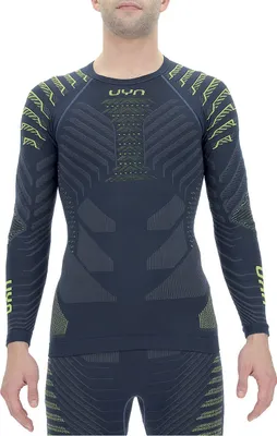 Produktbild von UYN Resilyon langarm Funktionsshirt mit Rundhals Herren dark blue/yellow L/XL