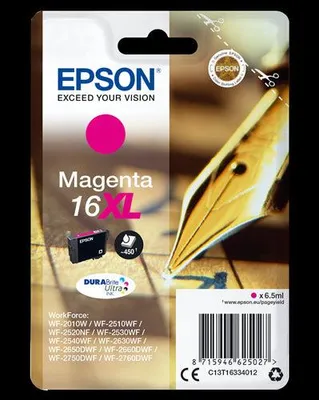 Produktbild von C13T16334012 Epson Pen and crossword Singlepack Magenta 16XL DURABrite Ultra Ink