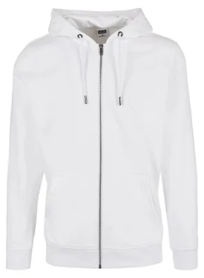 Produktbild von Urban Classics - "Basic" Hoodie mit durchgehendem Reißverschluss für Herren TN887 (XL) (Weiß)