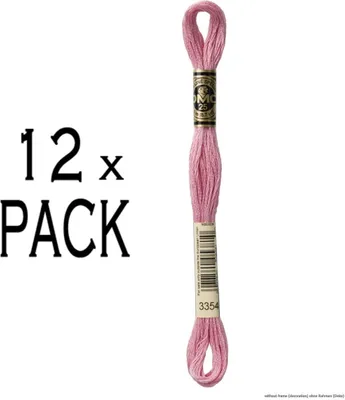 Immagine prodotto di 12x Filo da ricamo DMC Mouline Special 117MC -3354, 6 veli, 8m, PU