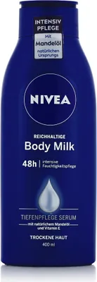 Produktbild von NIVEA Body Milk, Milch, Unisex, Feuchtigkeitsspendend, Nährend, Weichmachend, Jeder Hauttyp, 400 ml, Flasche