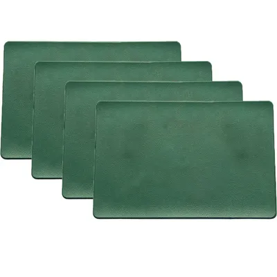 Produktbild von Tischsets Abwaschbar und Untersetzer, Tischsets Leder Platzdeckchen Platzset Abwischbar Doppelseitigen Tischsets,(Grün)