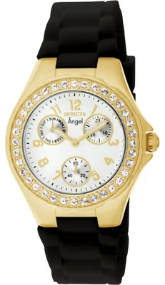 Zdjęcie produktu dla Invicta Angel 1643 Zegarek Damski - Mechanizm Kwarcowy - Stal Nierdzewna z Białą Tarcza - 38 mm