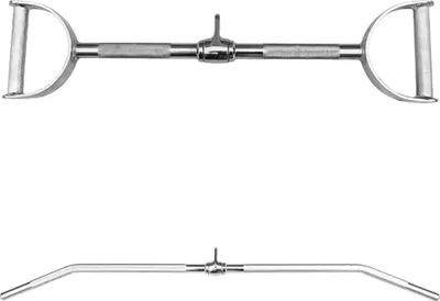 Produktbild von Sporttrend 24 - Seilzug Set Latzugstange mit Hufgriff + Latzugstange lang
