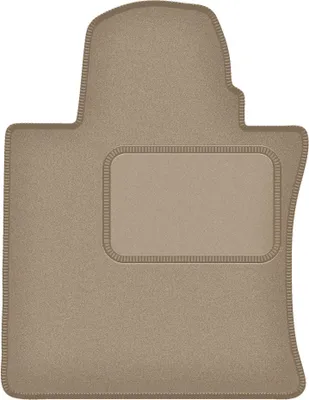 Produktbild von Fahrerfußmatte Velours beige passend für SsangYoung Musso (2018-, SUV) – mit Befestigungen – passgenau