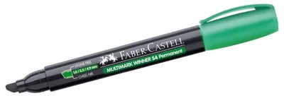 Produktbild von Faber-Castell Permanentmarker Grün Keilspitze 2-5mm