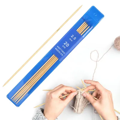 Produktbild von Nadelspiel Bambus 2,5 mm 20 cm 5 Stück für Socken & Mützen