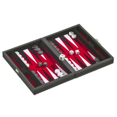 Immagine prodotto di Philos Backgammon Tinos, piccolo, rosso, 23 x 16,5 cm