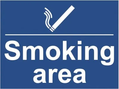 Produktbild von Hinweisschild - SMOKING AREA - Gr. ca. 40x30cm - 300921