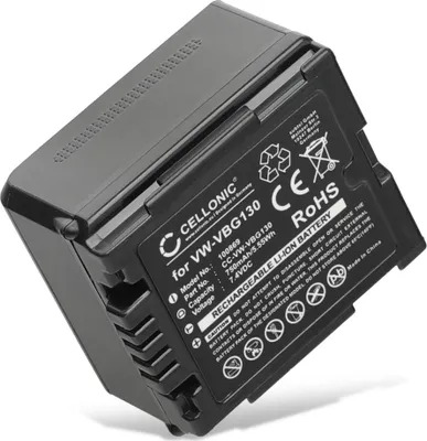Produktbild von CELLONIC 1x Akku für Kamera Kompatibel mit Panasonic Lumix DMC-L10, HDC-SD100, HDC-HS9, VW-VBG260 - (750mAh, 7.4V)