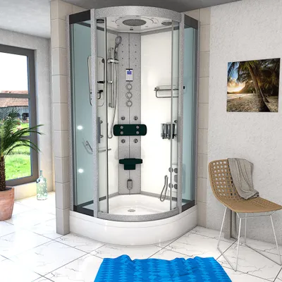 Zdjęcie produktu dla Kabina prysznicowa Prysznic d46-50t1 Kompletny prysznic Gotowy prysznic 90x90 cm