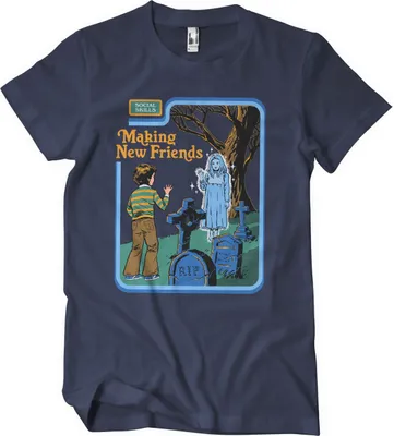 Produktbild von Making New Friends T-Shirt - Medium - Navy