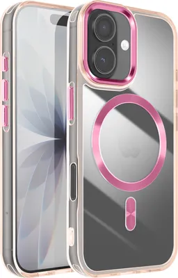 Produktbild von Avizar, Hülle iPhone 17 Cristal Color MagSafe-kompatibel, Champagnerrosa