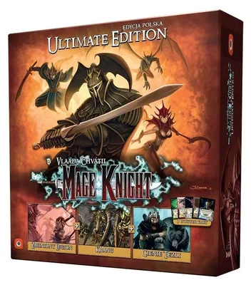 Image de Mage Knight. Édition Ultime. Édition polonaise. Jeu de plateau. Auteurs : Vlaada Chvátil, Paul Grogan, Phil Pettifer