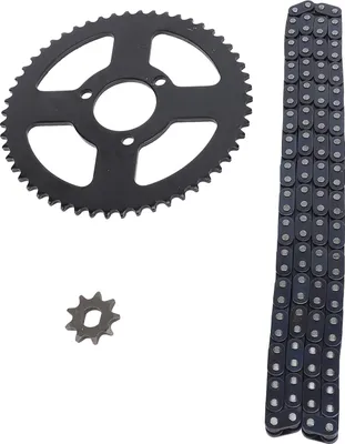 Obrázek produktu pro Řetězová sada, přední a zadní řetězová sada 9T, 10 mm, přední, 54 zubů, 35 mm, zadní, 120 hnacích článků pro úpravu