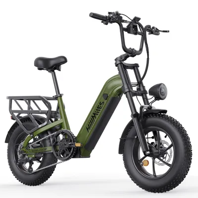 Produktbild von HillMiles MileLink1 E Bike, 48V 18Ah Batterie, 120 km,Hydraulische Bremsen, Zwei Stoßdämpfer, 7-Gang, 16''x4,0'' Breitreifen