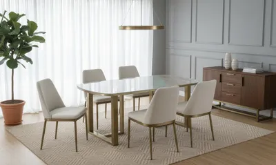 Obrázok produktu pre Elegantný jedálenský stôl – moderný, robustný a štýlový dizajn
