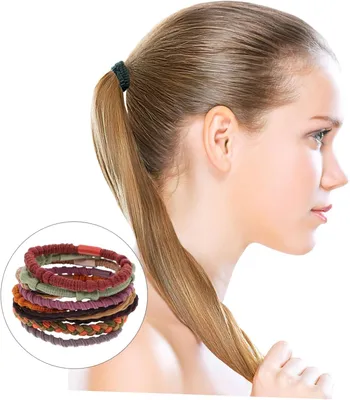 Produktbild von 20 Stück Haargummis für Pferdeschwänze, elastische und haarschonende Haaraccessoires für verschiedene Haartypen, Zöpfe und Hochsteckfrisuren