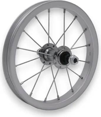 Produktbild von Laufrad Kinderfahrrad VR 12" x 1,75 Aluminium silber Stahl Nabe