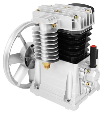 Immagine prodotto di Compressore d'aria - Testata pompa - 2 cilindri - Portata 420 l/min - Pressione di esercizio 8 bar - Per motore da 3 CV - Argento