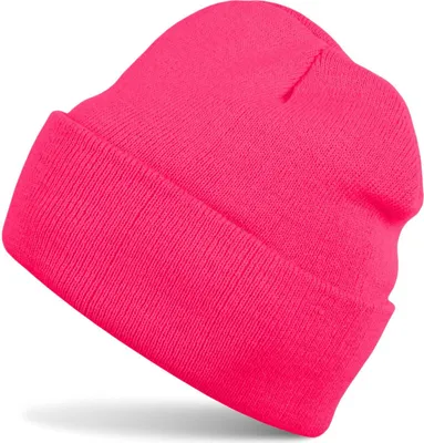 Produktbild von styleBREAKER Uni Beanie Mütze einfarbig | Klassische Feinstrick Winter Strickmütze mit breitem Umschlag | Elastische Beanie in vielen Farben für Damen und Herren