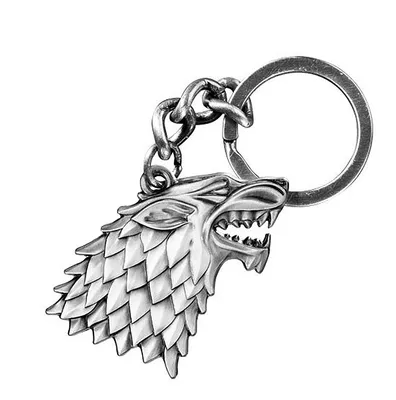 Zdjęcie produktu dla Metalowy brelok do kluczy Noble Collection Game of Thrones Stark Sigil NOB0084