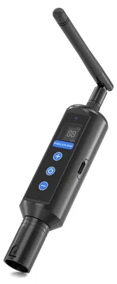 Obrázek produktu pro Bezdrátový vysílač DMX512 – ZQ14032 – 2,4 GHz – OLED displej – odnímatelná anténa – zástrčka EU – 90–240 V – pódium a DJ