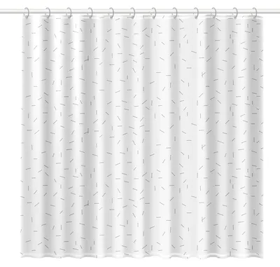 Zdjęcie produktu dla Rayen - Zasłona prysznicowa 180 x 200 cm Biała