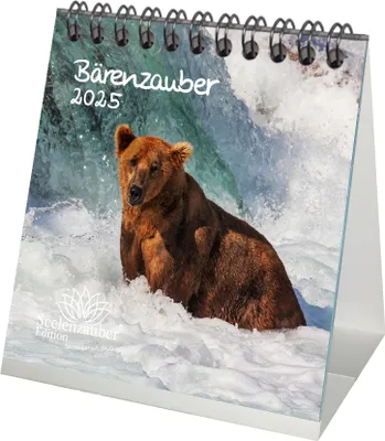 Produktbild von Bärenzauber Kalender für 2025 Format 10cm x 10cm Bären - Seelenzauber