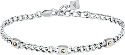 Image de Élégant bracelet en acier pour homme en or SATM24