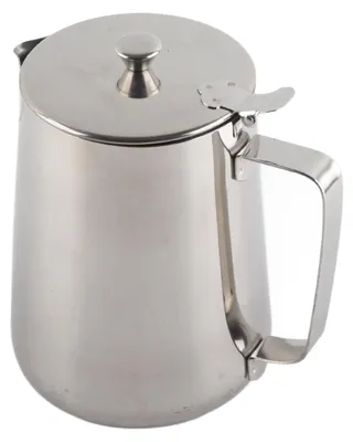 Melkschuimbeker Edelstahl mit Deckel, 250–2000 ml