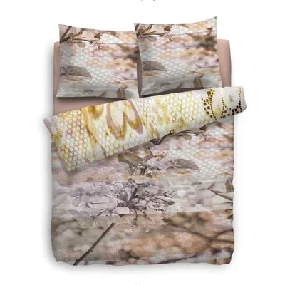 Immagine prodotto di Biancheria da letto in raso Mako Passport a righe, 100% cotone, a righe, con cerniera, copripiumino e federa, set da letto lucido, elegante e lavabile