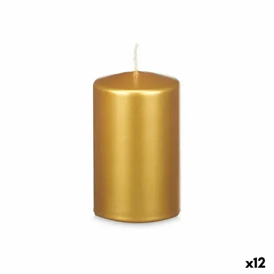 Obrázek produktu pro Svíčka zlatá 9 x 15 x 9 cm (12 kusů)