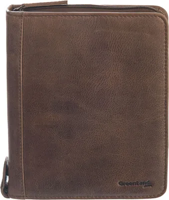 Produktbild von GreenLand Nature Leder Schreibmappe Monte Organizer Brown braun