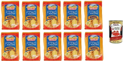 Produktbild von 10x Divella Farina Manitoba Manitoba-Mehl 1 kg + Italian Gourmet polpa 400g