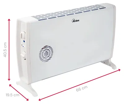Zdjęcie produktu dla Ardes AR4C05, Wentylator elektryczny ogrzewacza pomieszczeń, IPX0, CE, Wewnętrzna, Podłoga, Biały