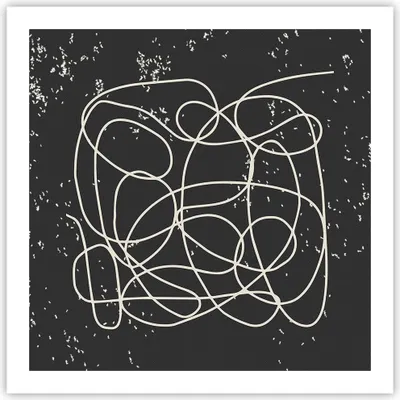 Produktbild von Poster - Poster ohne Rahmen - Modern Linie Schwarz - 60x60 cm - Wand Bild - Wanddeko - Wandbilder - Kunstposter - Wandposter - Bilder - Kunstdruck - Wanddekoration - Wandbild - P2XAC60x60-4649