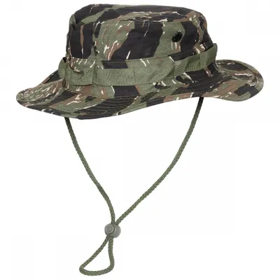 Produktbild von MFH US GI Buschhut Kinnband Boonie Rip Stop tiger stripe Gr.L