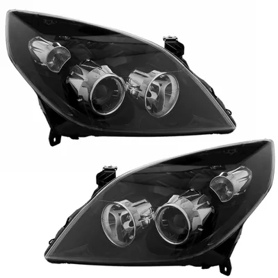 Für Opel Vectra C Signum 2006- Scheinwerfer Schwarz Klarglas LINKS + RECHTS in der Farbe Schwarz von AD TUNING GmbH & Co. KG