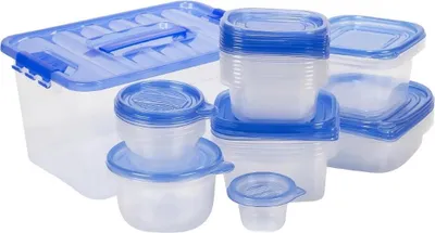 Produktbild von JUMBO Frischhaltedosen-Set 27-teilig blau