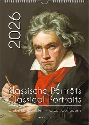 Image de Calendrier des compositeurs, un calendrier musical 2026, DIN A3