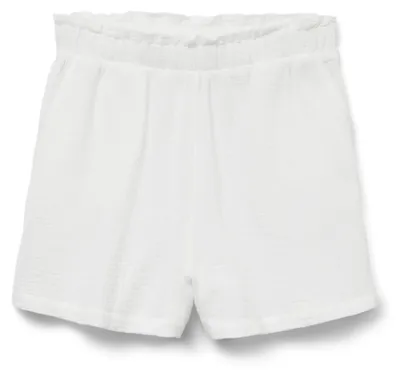 Image de Vero Moda 10279687-Blanc / Blanc neige - Taille XS, Femme, Adulte, Blanc, Blanc neige, Coupe taille haute, Coton